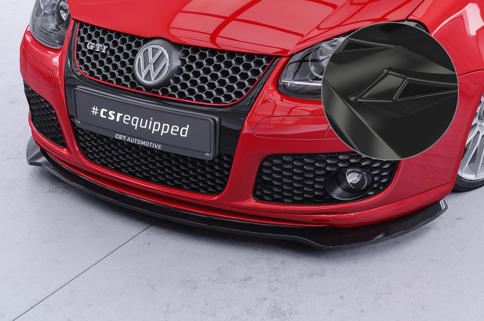Voorspoiler passend voor VW Golf 5 (Typ 1K) GTI Edition 30/Pirelli glans zwart