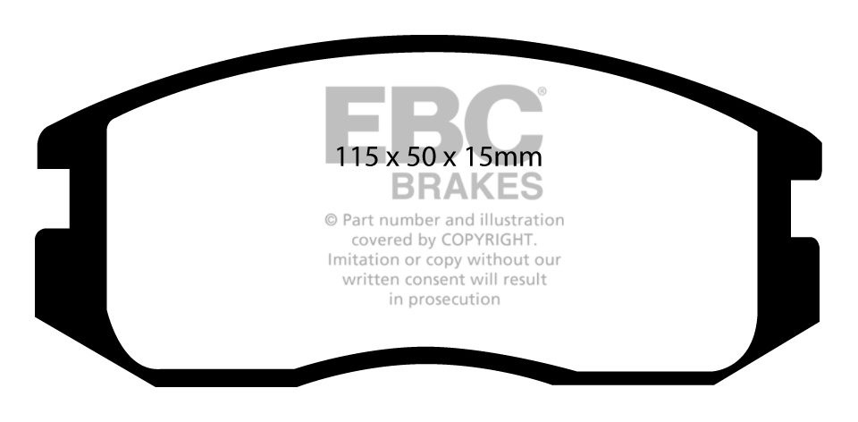 EBC Brakes PROTON Mpi 1.3 (C21A) 91-93 Remblokken voorzijde