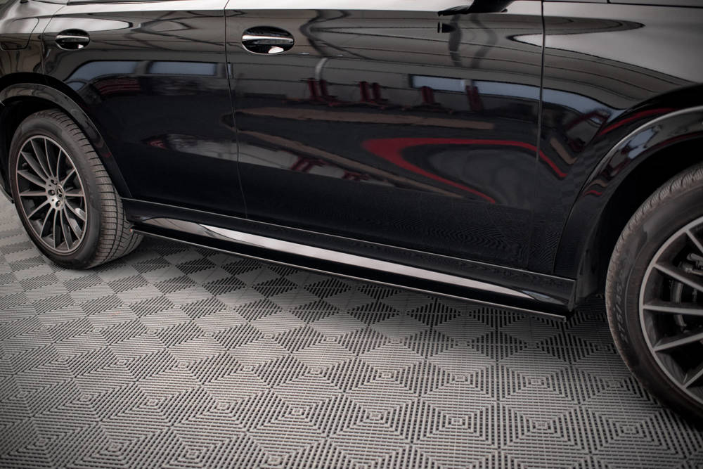 Zijskirts passend voor Mercedes GLE C167 AMG Pakket Coupe / SUV Maxton Glans Zwart