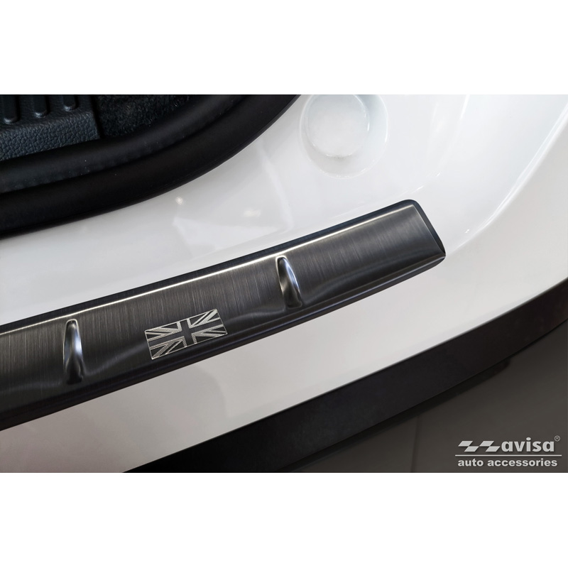 Black Stainless Steel Rear bumper protector  MG 4 (EV) 2022- 'British Flag'