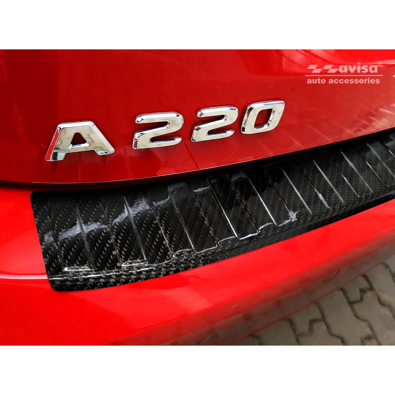 Real 3D Carbon Rear bumper protector  Mercedes A-Class W177 2018-