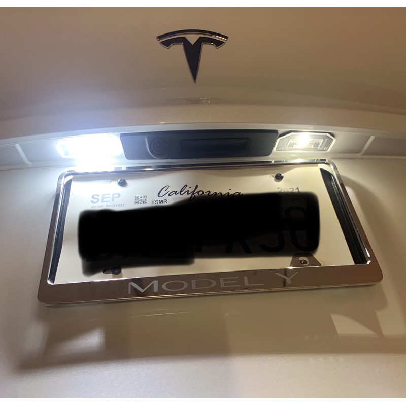 Set LED License Plate Lights  Tesla Model 3 2017- & Model Y 2020- (High Output)