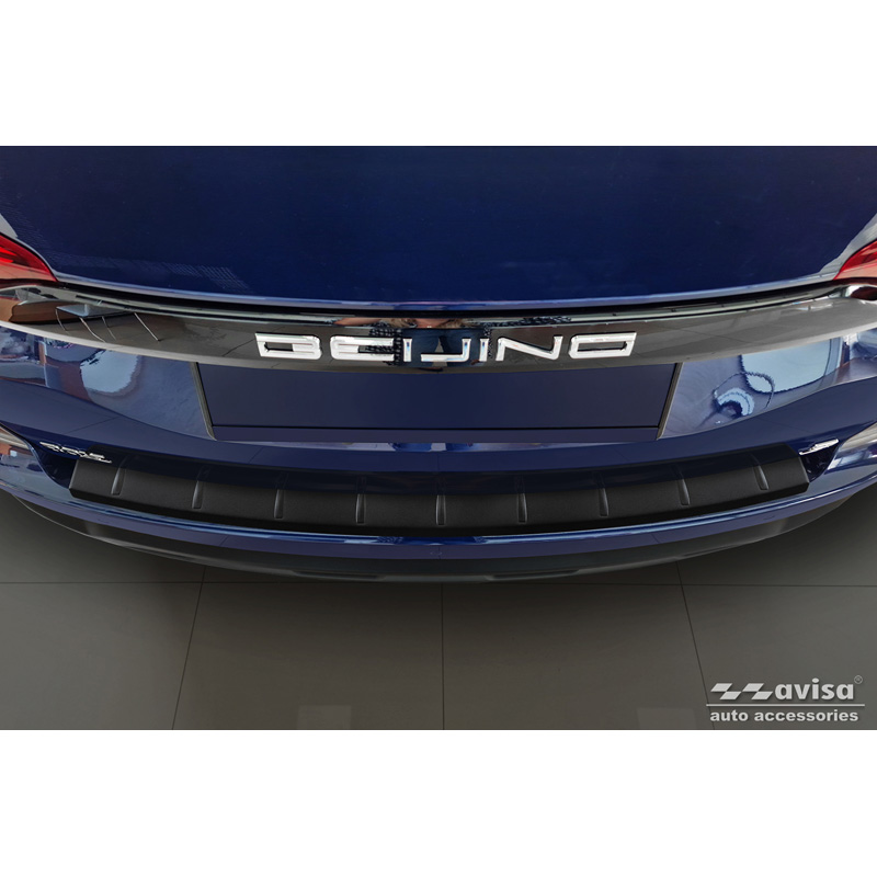 Matt Black Stainless Steel Rear bumper protector  BAIC Beijing 3 (X35) 2023- 'Ribs'