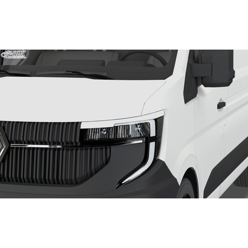 RDX Head light spoilers  Renault Master IV 2024- & Nissan Interstar 2024- (ABS)