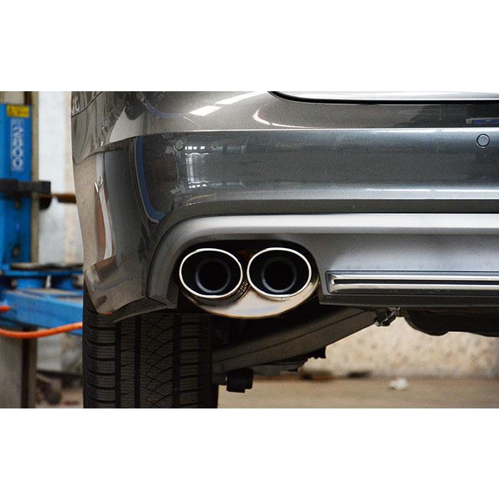 AUDI A6 C7 4G (Sedan + Avant) 2.8 FSI V6 (204 Hp) 2011 -> 2014 ("Cat.- Back" system) Rear exhaust Le