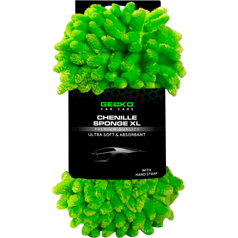Gecko Chenille Wash Sponge 24x10x6cm
