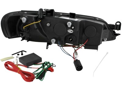 Headlights Opel Vectra B 96-98 Devil Eyes Dlite LED Blac
