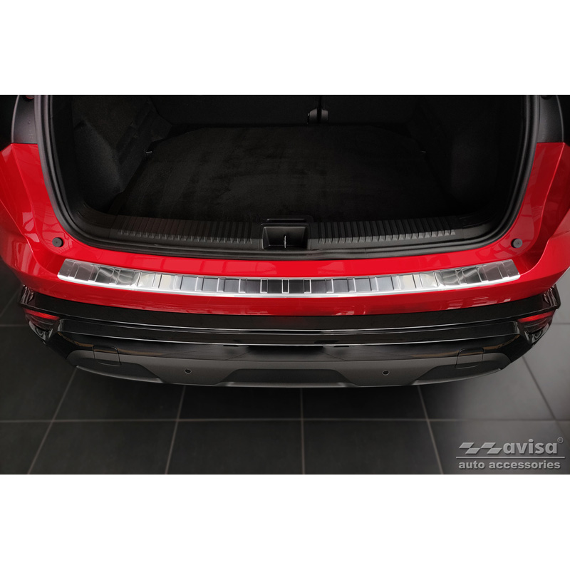 Stainless Steel Rear bumper protector  Renault Austral 2022- ""Ribs""