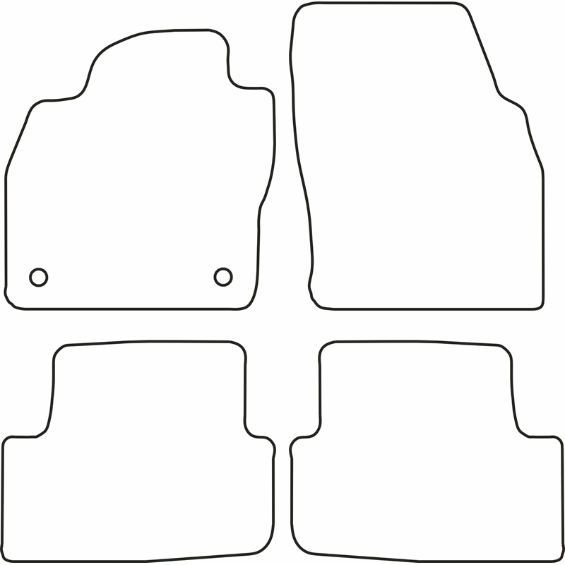 Set car mats  Seat Ibiza 6F / Arona 2017- & Skoda Fabia IV 2021-