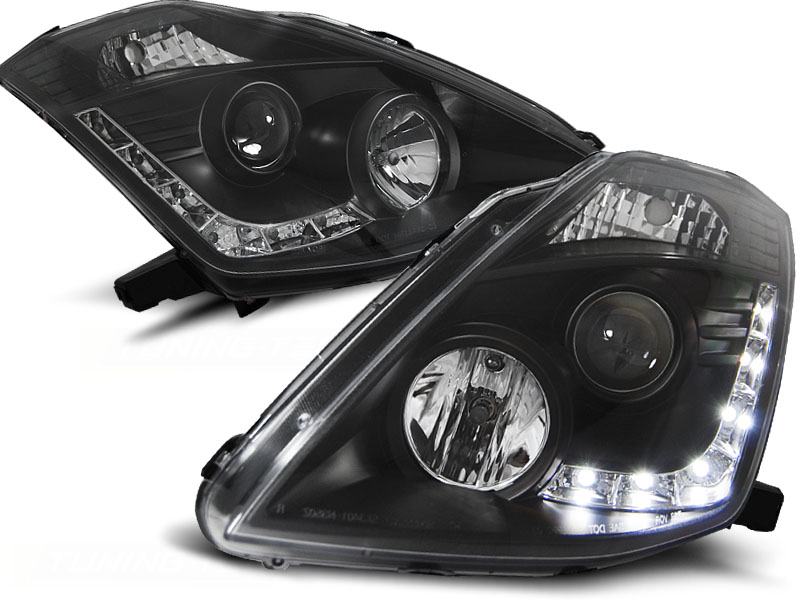 Headlights Nissan 350Z Devil eyes dayline black