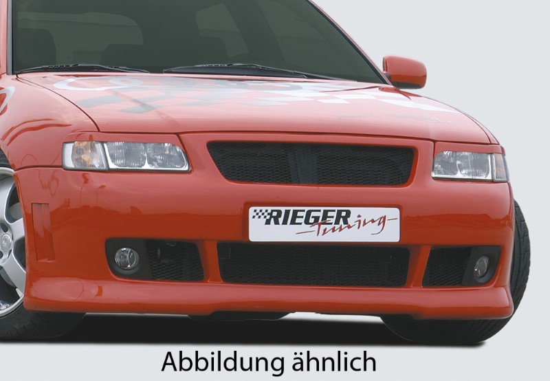 Voorbumper passend voor Audi A3 8L S3-Look met aluminium gaas ABS Rieger