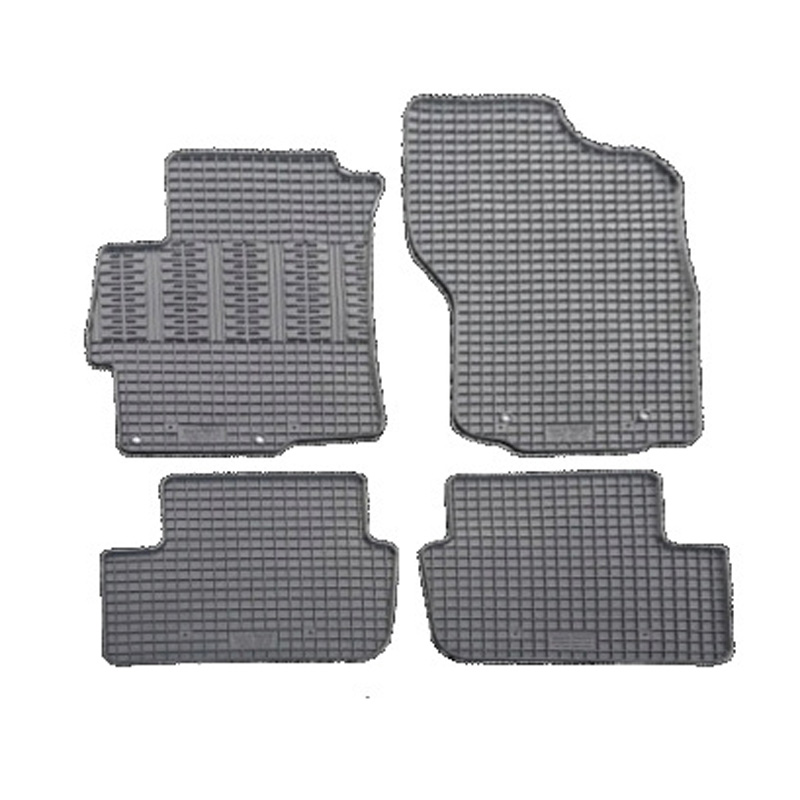 Rubber car mats set  Mitsubishi Lancer 2008- (4-pieces + fixing system)