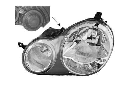 koplamp, Bosch, H1+H7, elektr verstelb, links VW Polo, 2001-2005