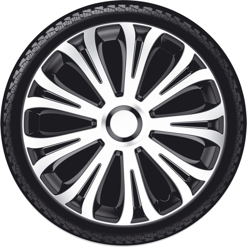 Set wheel covers Avera 14-inch silver/black