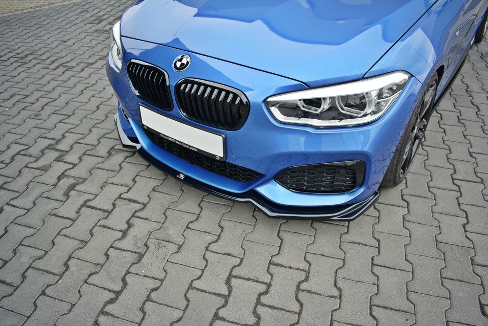 Voorspoiler passend voor BMW 1-Serie F20/F21 Facelift M-Power V2 Gloss Black