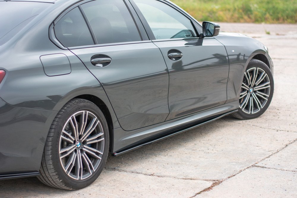 Zijskirts Diffuser passend voor BMW 3 Serie G20 M-Pakket Gloss Black
