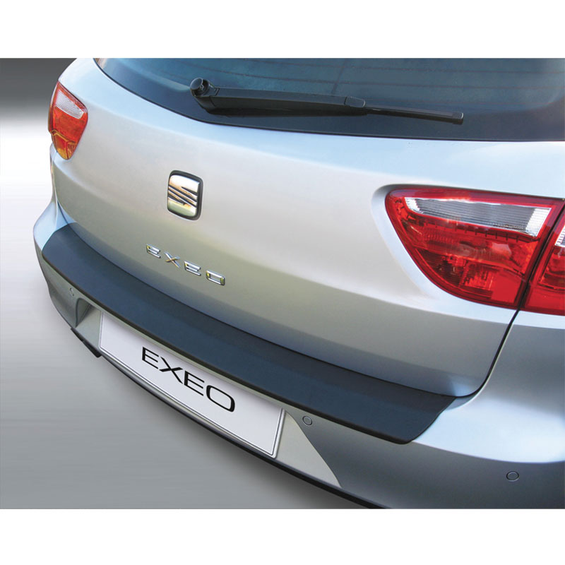 ABS Rear bumper protector  Seat Exeo ST 2009-2013 Black