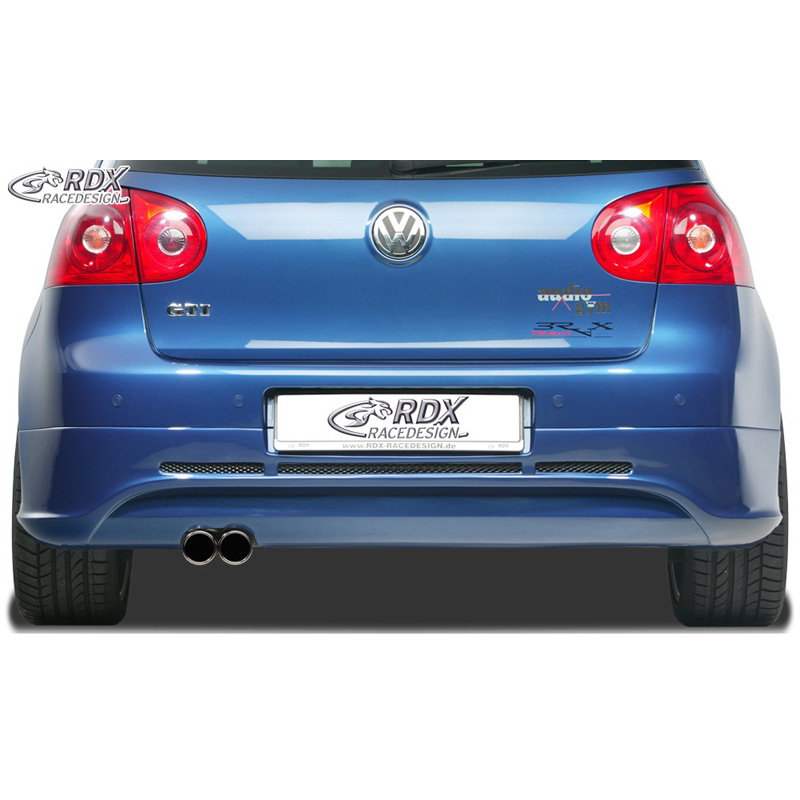 Rear bumper skirt  Volkswagen Golf V GTI/R Hatchback 3/5-doors 2003-2008 (exhaust left) excl. Variant/Plus (ABS)