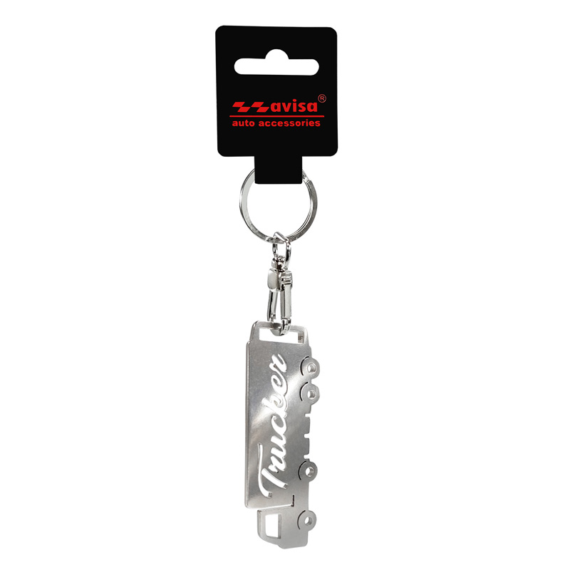 Stainless steel key chain - Trucker/Truck