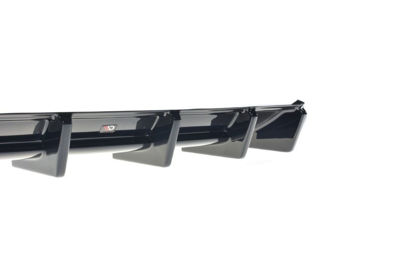 Diffuser passend voor Audi RS4 B9 Avant Glanzend Zwart