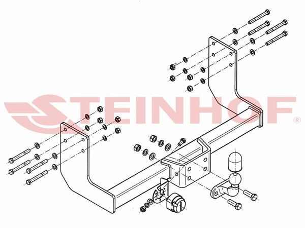Trekhaak VW Crafter Pick-Up (3,0T / 3,5T) (3,250 / 3,665 / 4,325