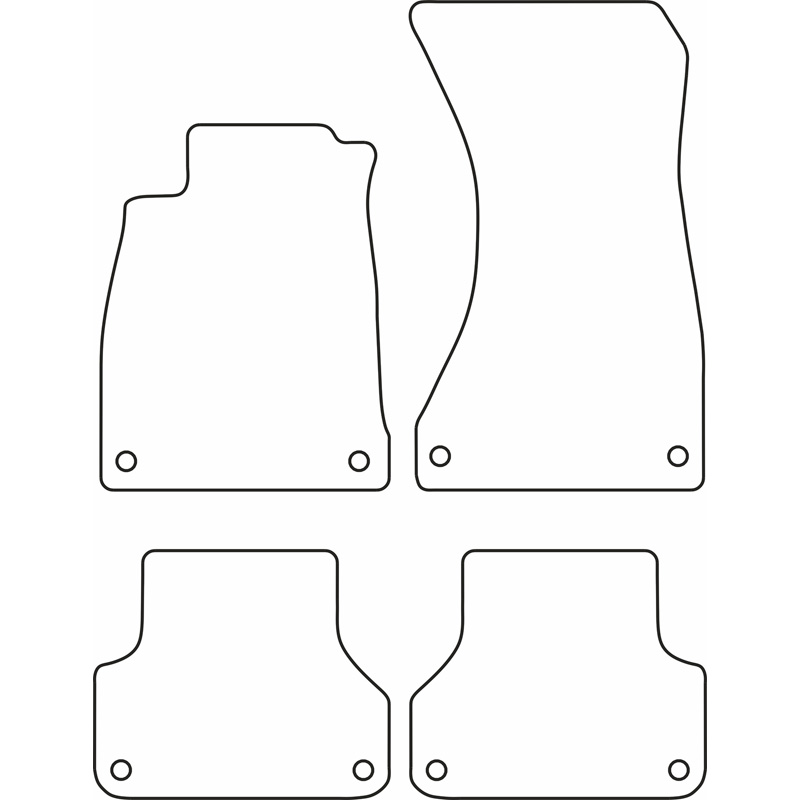 Set car mats  Audi A4 2015-