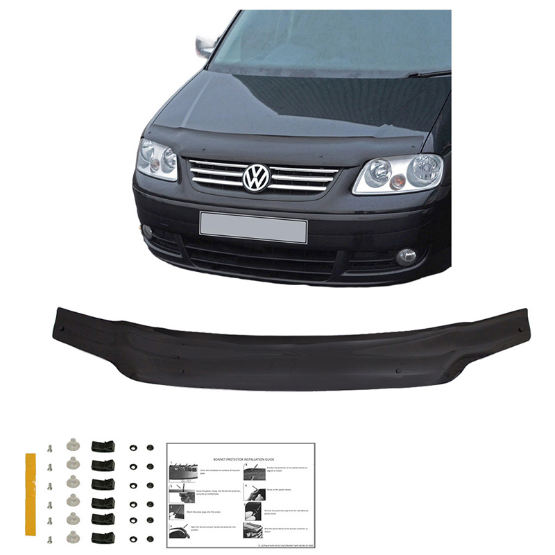 Bonnet Protector  Volkswagen Caddy MK3 2004-2010 - Gloss black