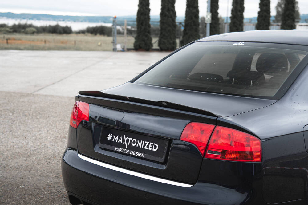 Spoiler passend voor Audi RS4 B7 Maxton Glans Zwart