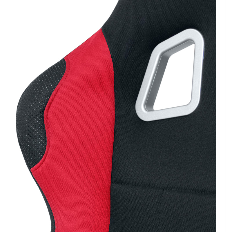 Sport seat 'K5' - Black/Red - Non-reclinable back-rest - incl. slides