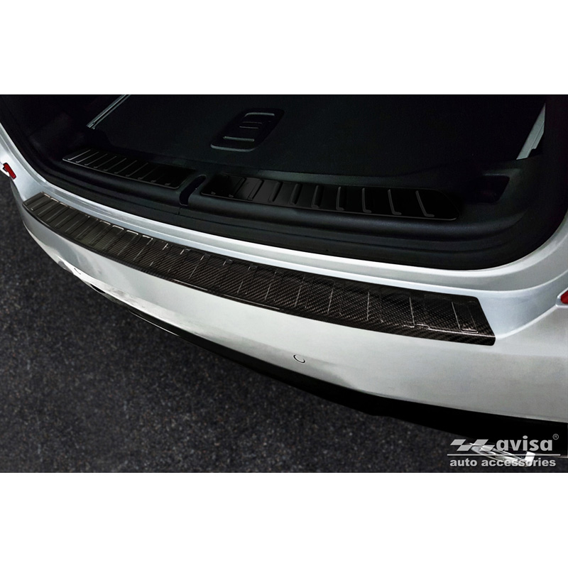 Real 3D Carbon Rear bumper protector  BMW X3 (G01) 2017-2021 & Facelift 2021- excl. M-Package 'Ribs'