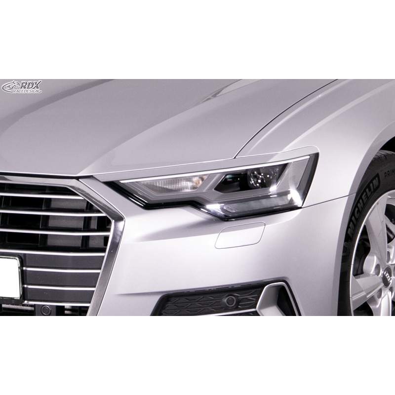 Head light spoilers  Audi A6 (C8) Sedan/Avant 2018- (ABS)
