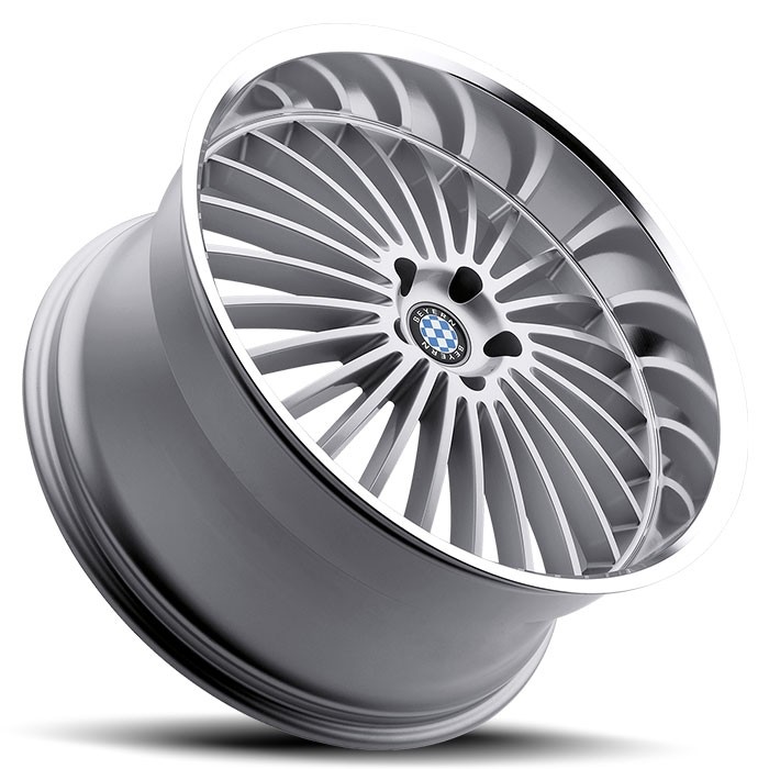 Velgen Beyern Multi 22x11 5x120 ET25 Zilver + Machined Rand