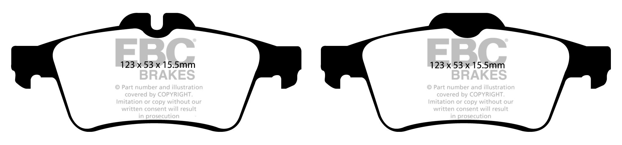 EBC Brakes MAZDA 3 2.3 Turbo 2007-.. Remblokken achterzijde reds
