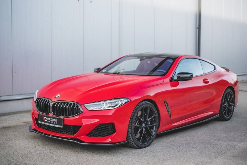 Voorspoiler passend voor BMW M850i G15 V.1 Glanzend Zwart