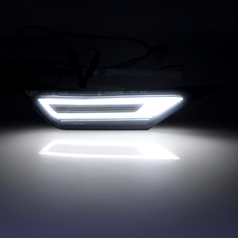Set LED Side Indicators  Honda Civic X 2016-2022 - Smoke - incl. Dynamic Running Light & Position Light
