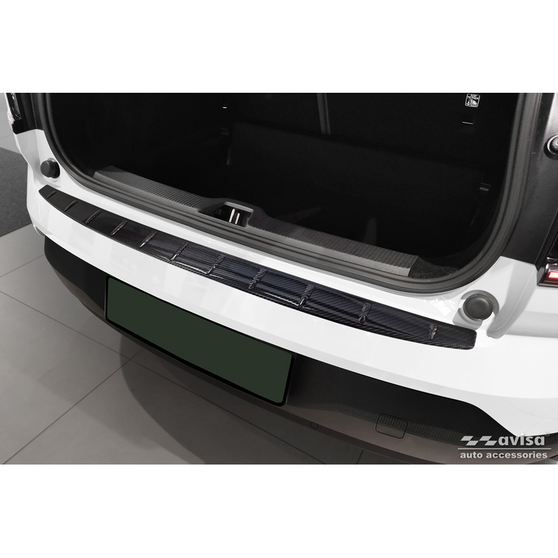 Real 3D Carbon Rear bumper protector  Volvo EX30 2023- 'Ribs'