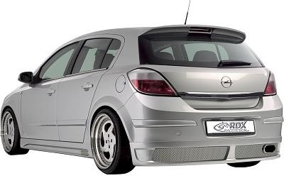 Rear bumper RDX skirt Opel Astra H 5drs