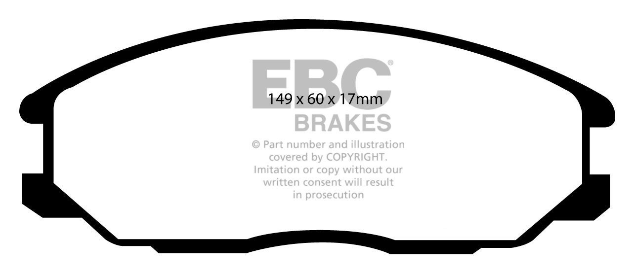 EBC Brakes HYUNDAI Santa Fe 2.0 TD 2001-2006 Remblokken voorzijd