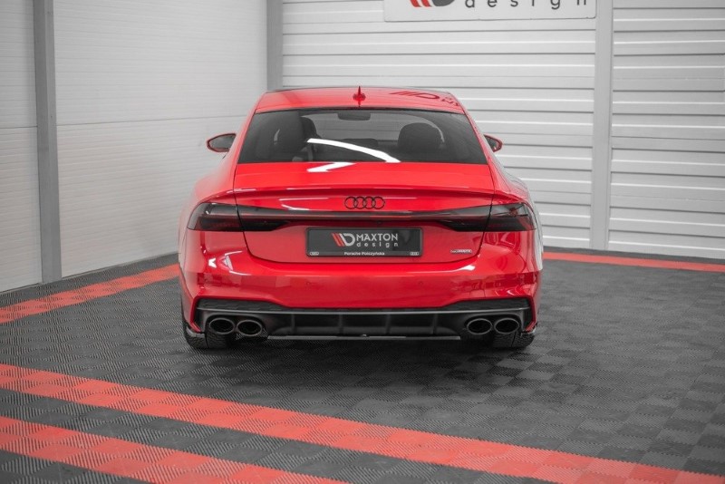 Diffuser passend voor Audi A7 S-Line C8 Maxton Glanzend Zwart