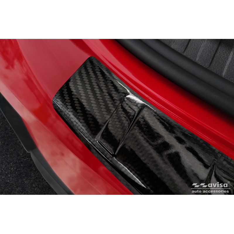 Real 3D Carbon Rear bumper protector  Audi Q3 Sportback 2019- 'Ribs'