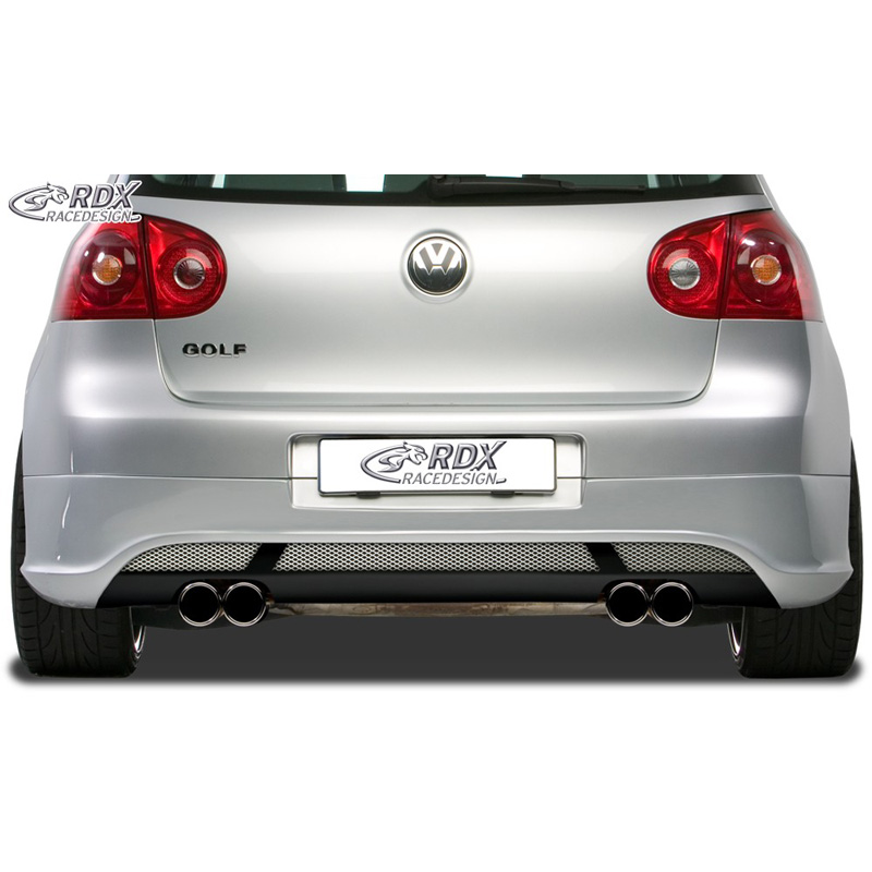 Rear bumper skirt  Volkswagen Golf V Hatchback 3/5-doors 2003-2008 'V2' (exhaust left/right) excl. Variant/Plus (ABS)