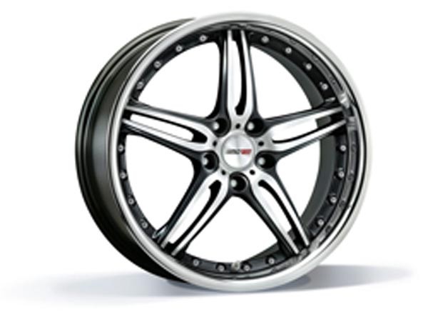 Motec Pantera Black Matt Polish Inox 10x22 5x112 ET43 Wheels