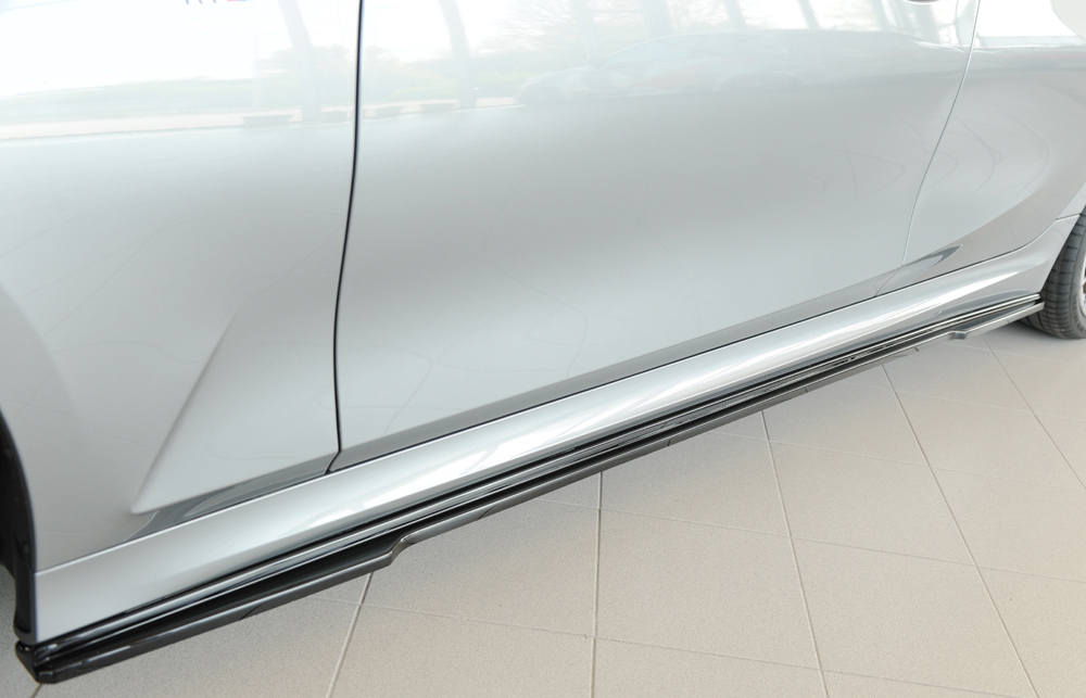 Zijskirts passend voor BMW 3 Serie M Pakket G20 G21 Rieger Glans Zwart