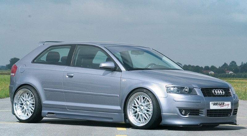 Spoilerzwaard Carbon-look Voor Spoilerlip Audi A3 8P Facelift AB