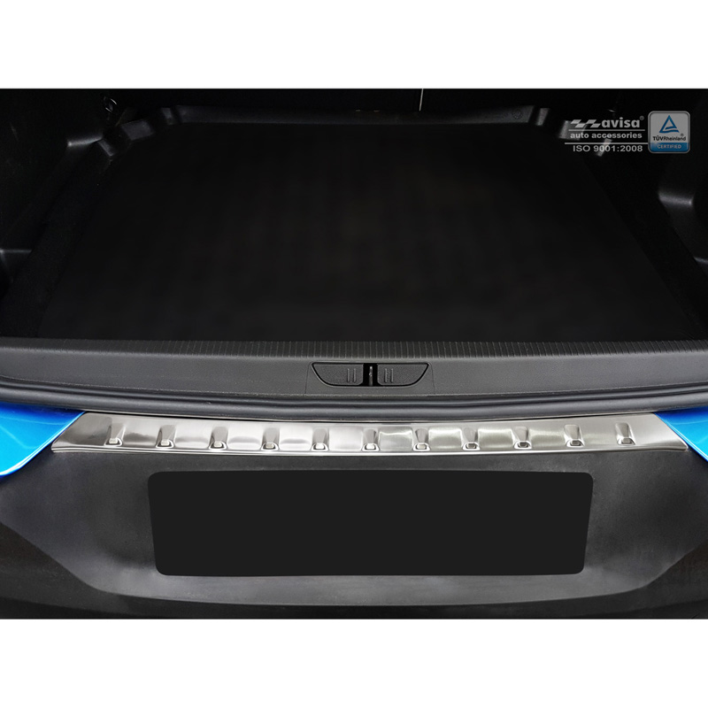 Stainless Steel Rear bumper protector  Opel Grandland X 2017-2021 'Ribs'
