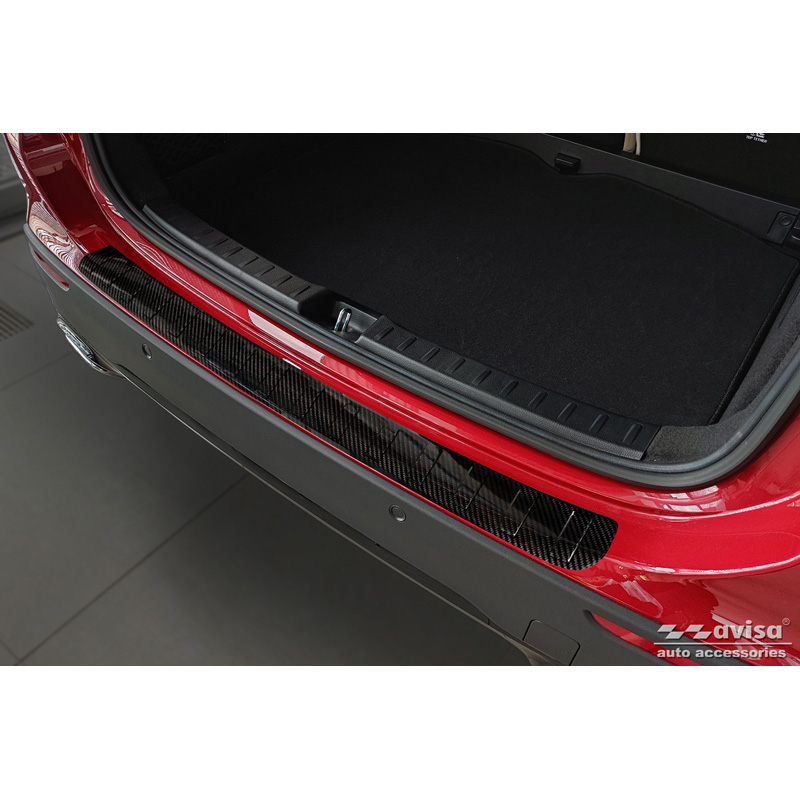 Real 3D Carbon Rear bumper protector  Mercedes GLA H247 2020- 'Ribs'