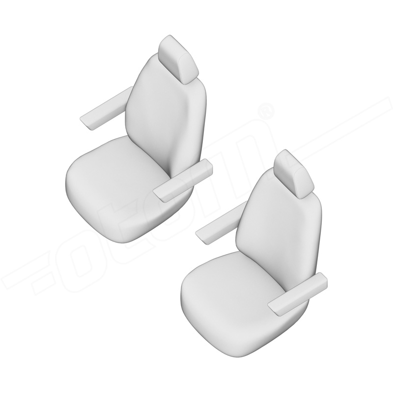 otoM Original Design Textile seat covers 1+1  Volkswagen Transporter T7 2024- (armrests on both seats)