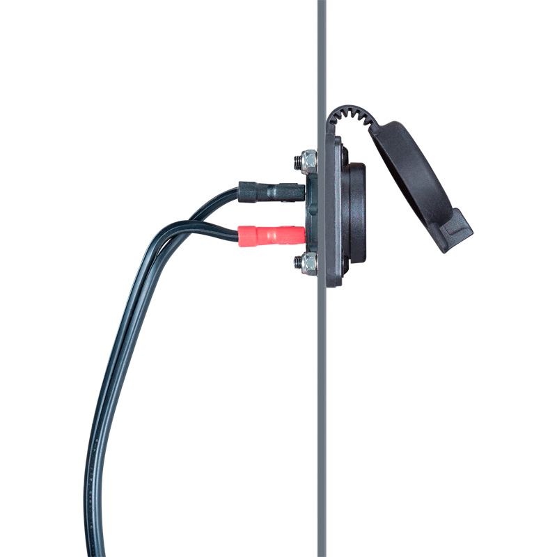 OptiMate PORT O-97P12 – MagCode Clip Panel Mount – Magnetic battery charger connection – 12V
