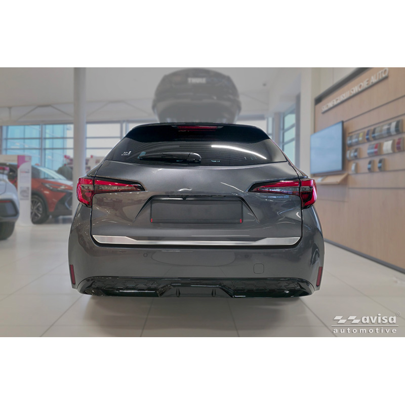 Avisa Brushed Stainless Steel Trunk Tailgate Trim Cover  Toyota Corolla Touring Sports (E21) 2019-
