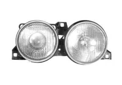 koplamp, H1+H1, links, 08/1988-BMW 3 serie E30, 1982-1992